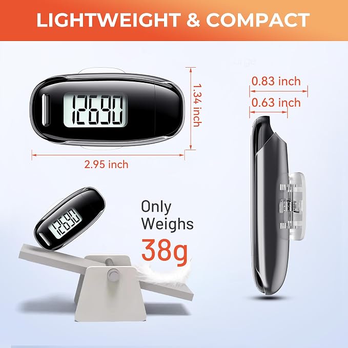 3D Pedometer for Walking, Simple Walking Step Counter - Image 6
