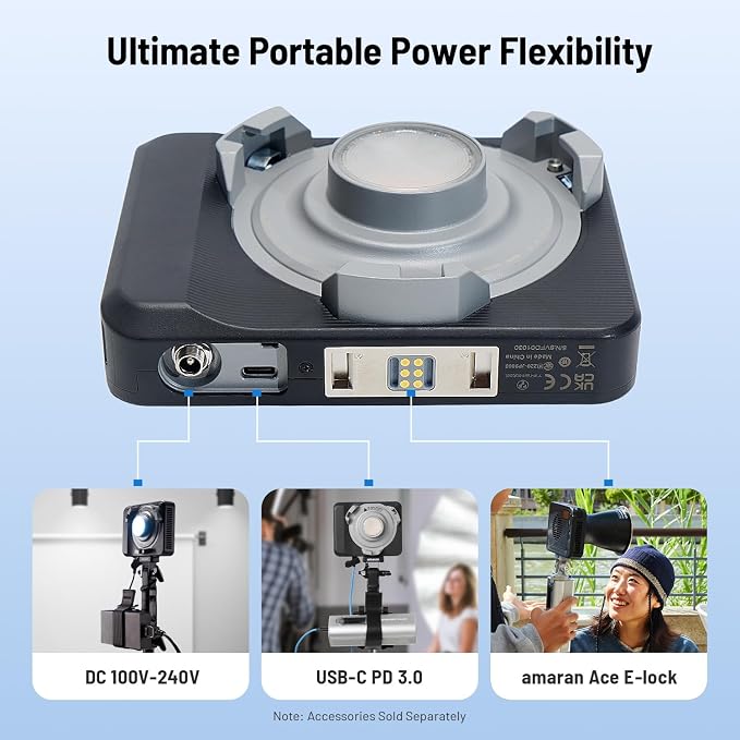 amaran Ray 120c RGB Video Light, 120W Portable Studio Light IP54, CCT 1 - Image 5