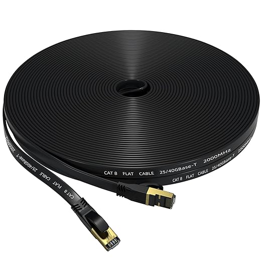 Cat 8 Ethernet Cable 200 FT, Outdoor&Indoor High Speed Heavy Duty Network LAN by Unknown