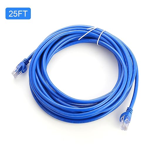 CAT 6 Ethernet Cable 25 FT, Indoor High-Speed 10Gbps Snagless Long CAT6 25 FT - Image 8