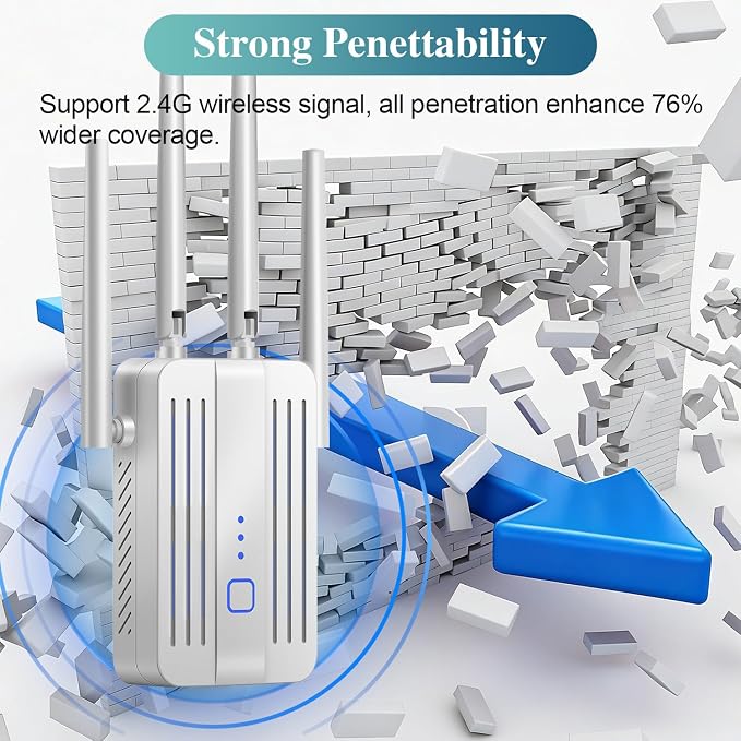WiFi Extender Signal Booster for Home: 2026 Internet Repeater Long Range Up to - Image 3