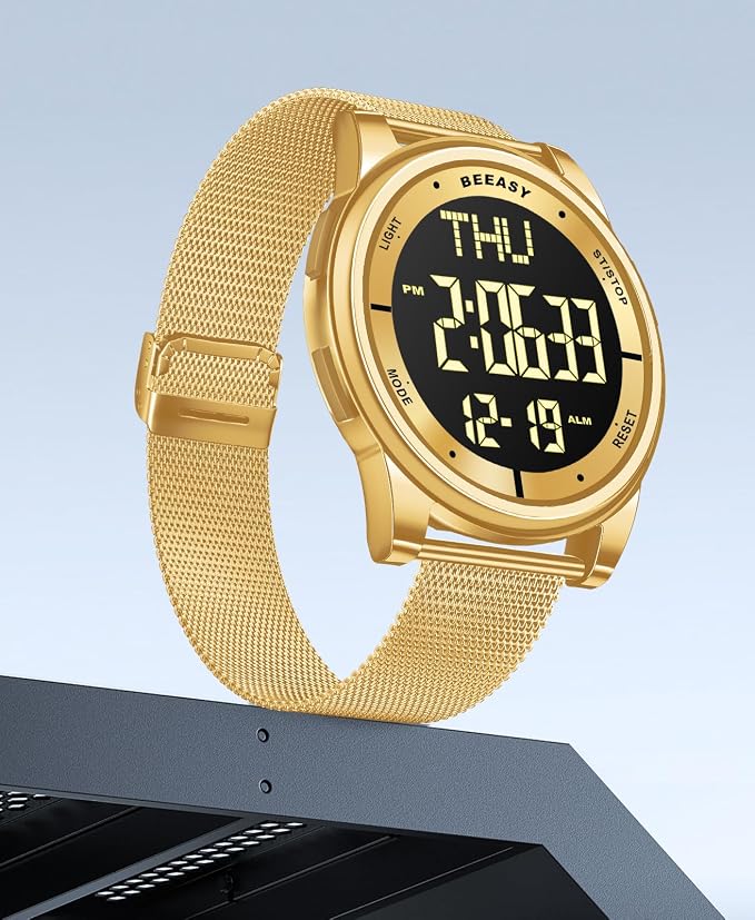Beeasy Digital Watch for Men Women, 50M Waterproof, Ultra-Thin & Lightweight - Image 8