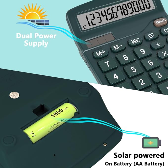 Dark Green Desktop Calculator - Image 3