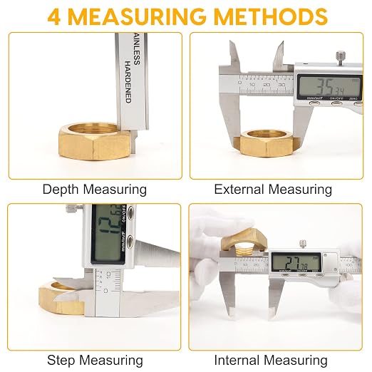 Digital Caliper, Sangabery 6 inch Stainless Steel Caliper Measuring Tool - Image 7