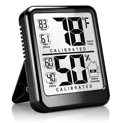 Antonki Room Thermometer, Digital Small Hygrometer Indoor Thermometer Humidity by Antonki
