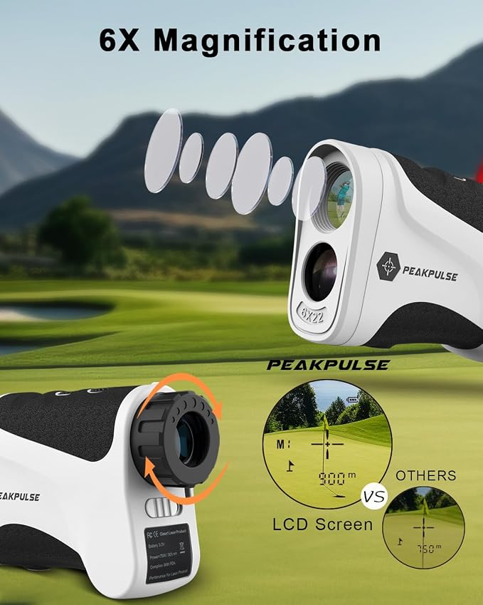 PEAKPULSE Golf Range Finder 650 Yards RangeFinder Golfing High Clarity Display - Image 5
