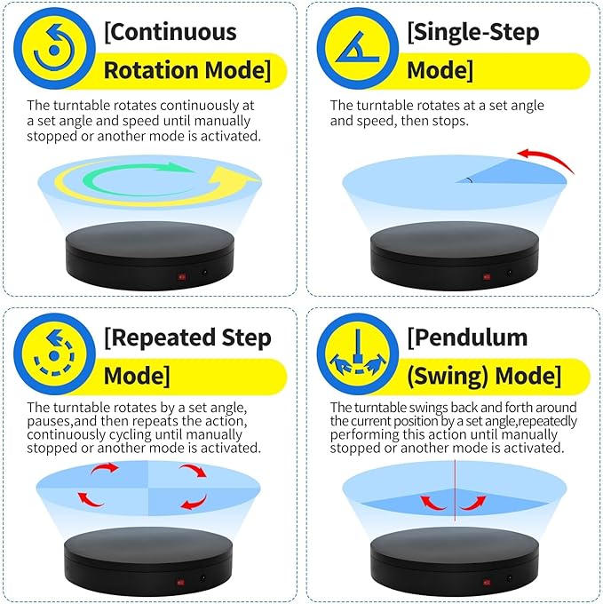 Remote Motorized Electric Turntable Rotating Display Stand Spinning Rotating - Image 3