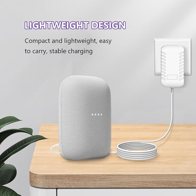Charger Adapter for Google Nest Hub Max and Google Nest Audio Speaker DC Power - Image 5