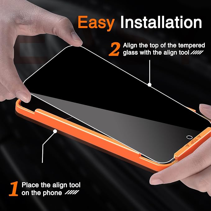 Milomdoi 3 Pack Privacy Screen Protector - Image 3
