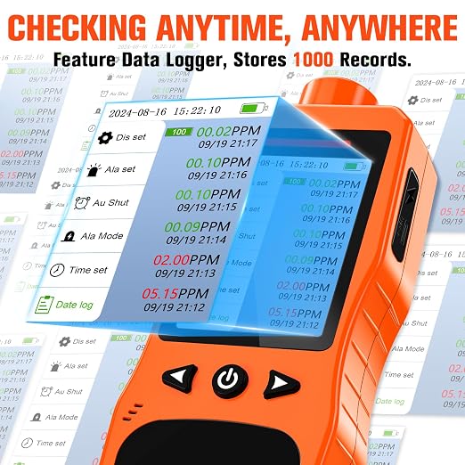 Portable Ozone Detector, 0-100 PPM Ozone Gas Monitor - Image 7