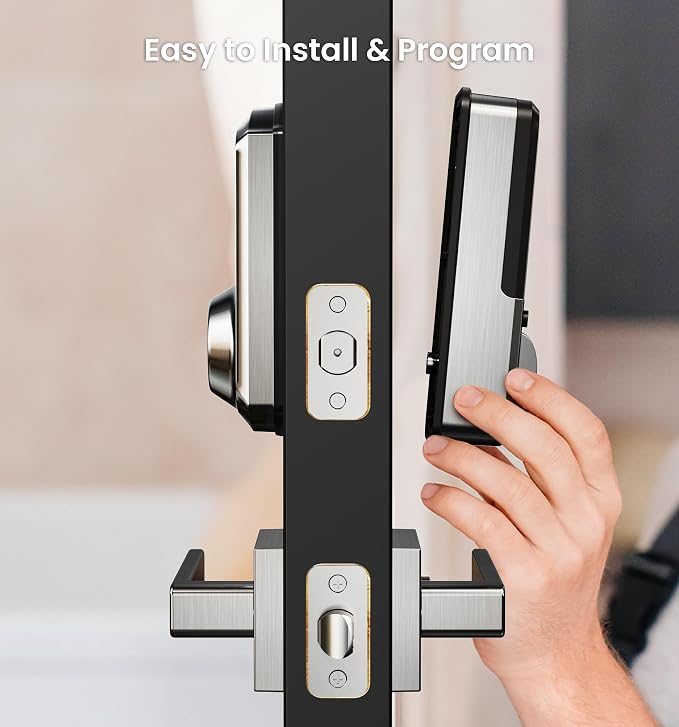 Veise VE06-L Smart Locks with 2 Lever Handle Set, App Control, Keyless Entry - Image 9