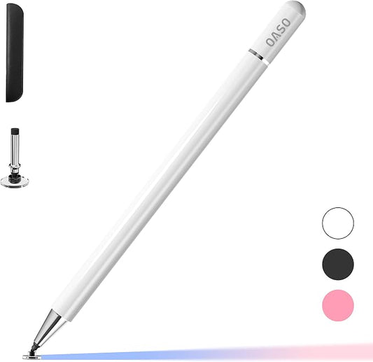 OASO Stylus Pen for Touch Screens, Disc Tip & Magnet Cap Styli Pencil Compatible by OASO