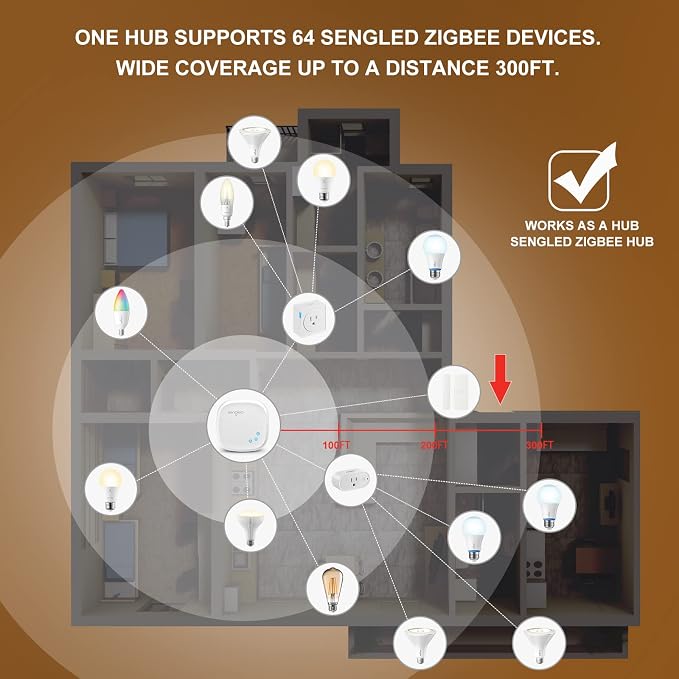 Sengled Zigbee Smart Light Bulbs, Smart Hub Required, Work - Image 3