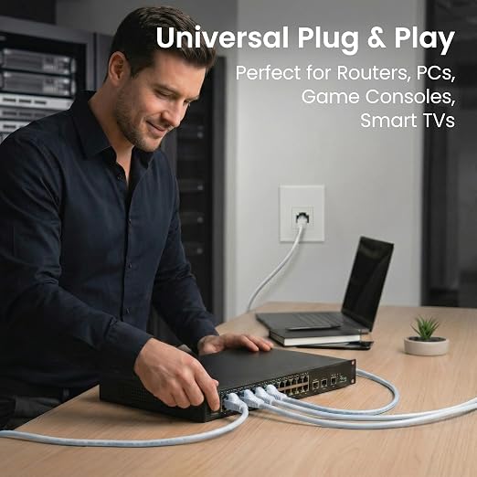GEARit Cat 6 Patch Cables 5 ft White Cat6 Patch Cables 5ft White/Ethernet Patch - Image 8