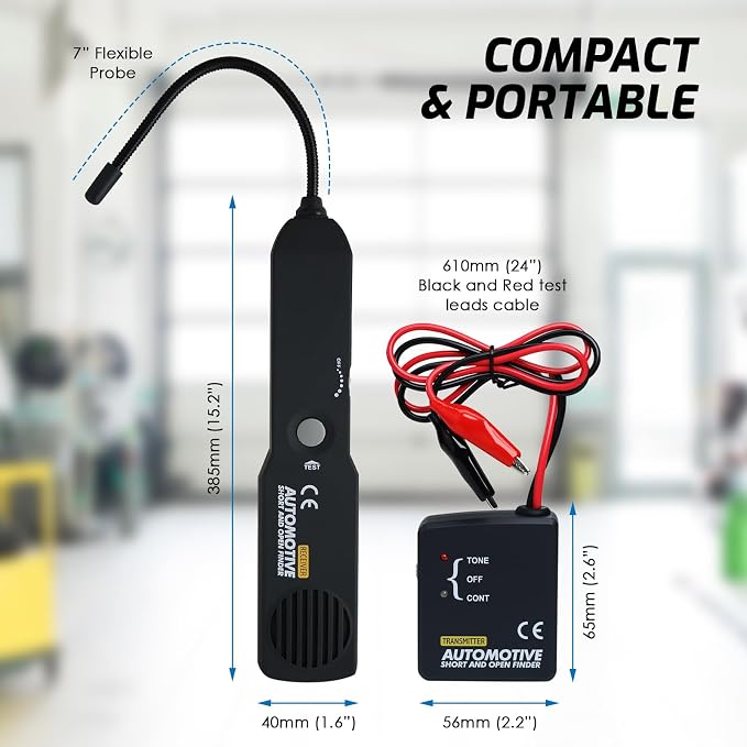 Automotive Circuit Tester, Car Repair Cable Circuit Wire Tracers Analyzer Short - Image 8