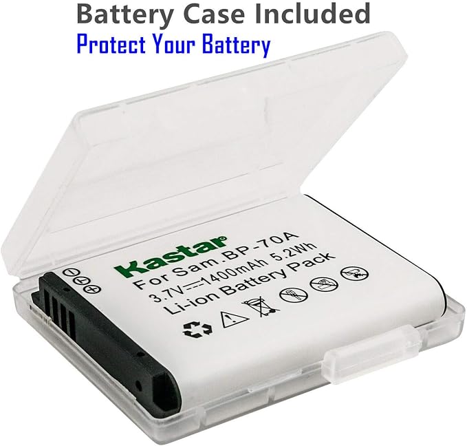 Kastar 4-Pack BP-70A Battery and AC Wall Charger Replacement - Image 2