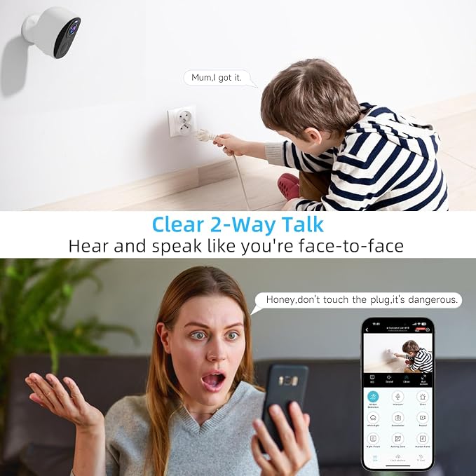 5G/2.4GHz WiFi Security Cameras Wireless Outdoor, 2K Battery Home Security - Image 8