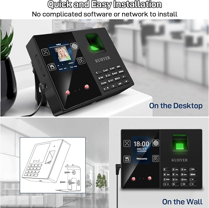 KUIIYER 4 in 1 Employees Time Clocks - Image 8