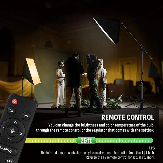 NiceVeedi 85W Photography Lighting, Remote Control, Studio Lights - Image 5