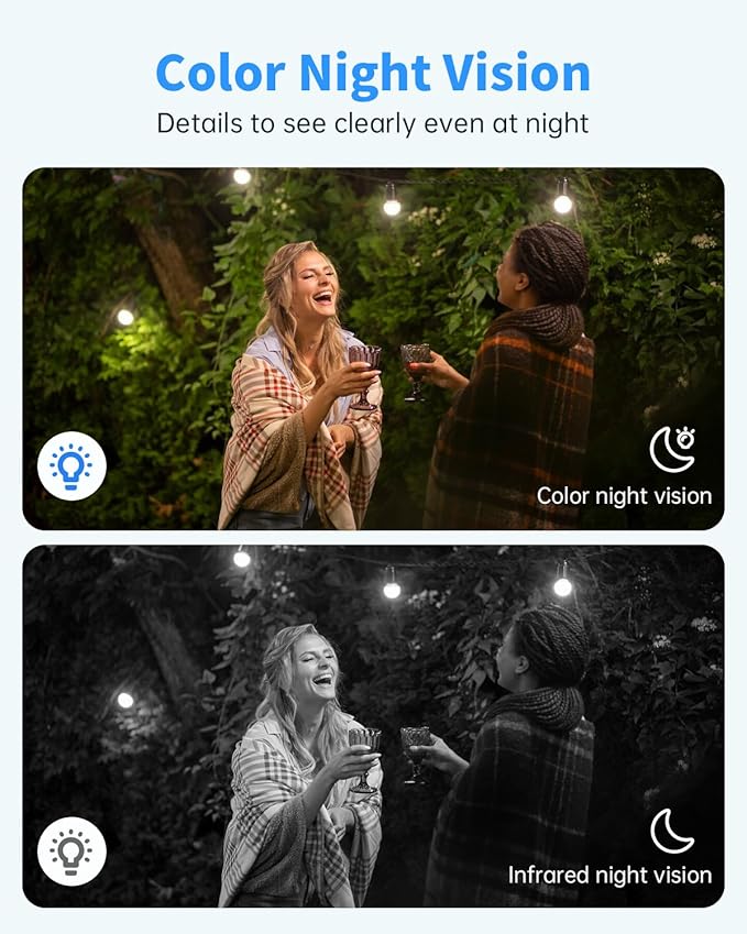 Security Cameras Wireless Outdoor, Solar Battery Powered 2k Color Night Vision - Image 3