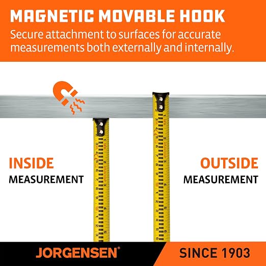 JORGENSEN Digital Tape Measure, 16Ft Rechargeable Digital Measuring Tape - Image 5