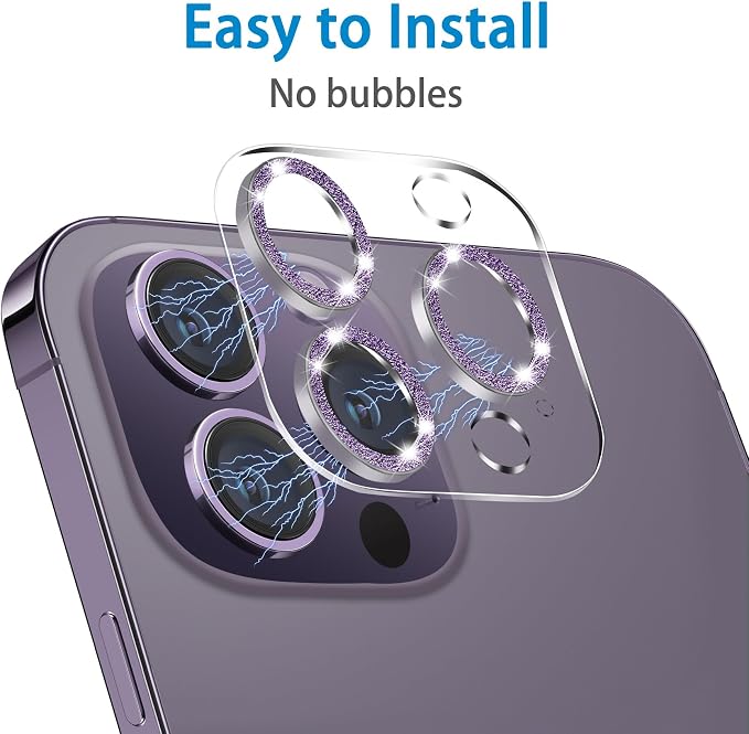 【3 Pack】Dengduoduo Tempered Glass Camera Lens Protector - Image 5