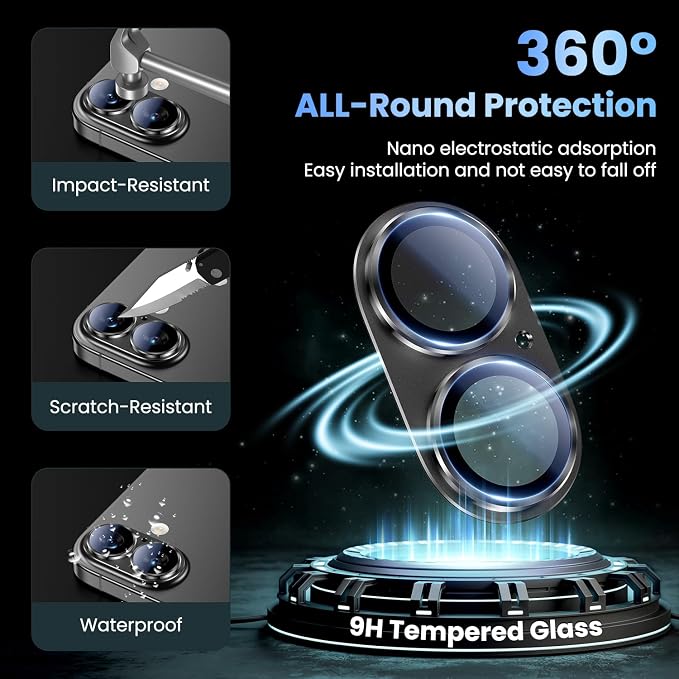 Uyiton Compatible with iPhone 17 Camera Lens Protector - Image 2