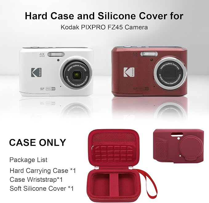 RAIALL Camera Case for KODAK PIXPRO FZ45 Digital Camera, 1* Hard Carrying Case - Image 3