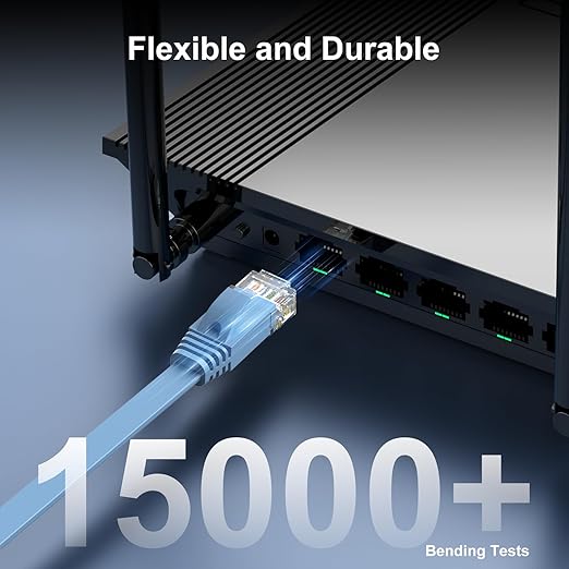 Cat 6 Ethernet Cable 1ft Flat Internet Network Cables - Image 6