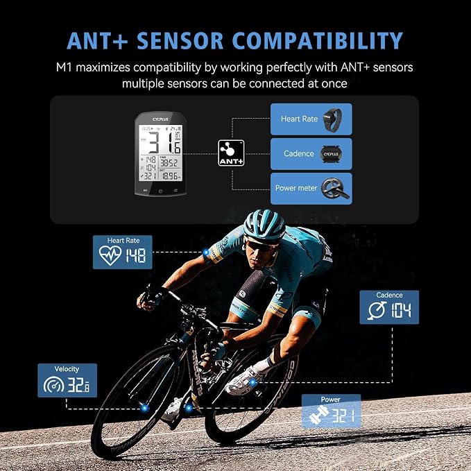 CYCPLUS GPS Wireless Bike Computer, Cycling Computer GPS - Image 8