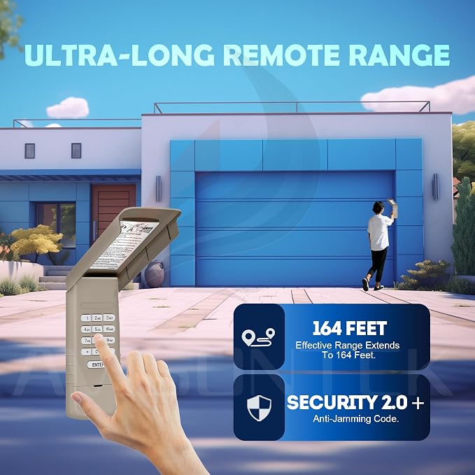 Avisontek for LiftMaster Wireless Universal Garage Door Opener Keypad, 877Max - Image 5