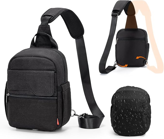 Cwatcun Camera Sling Bag Crossbody Small Camera Case, Lightweight by FocusonCameraBag