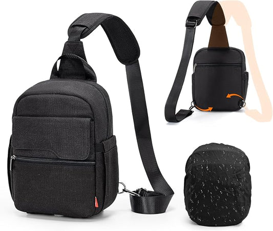 Cwatcun Camera Sling Bag Crossbody Small Camera Case, Lightweight by FocusonCameraBag