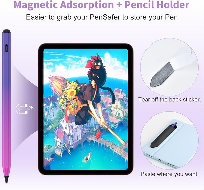 Stylus Pen for iOS&Android Touch Screens, Active Pencil for Samsung, Smart - Image 3