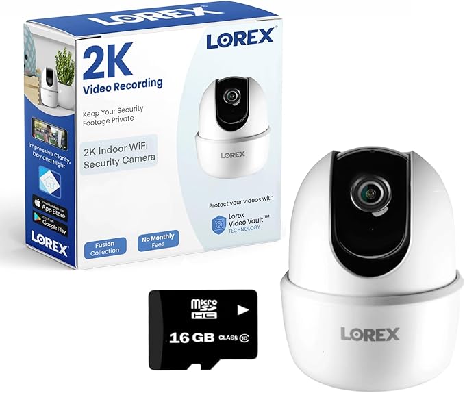 Lorex Pan & Tilt Indoor Wi-Fi Security Camera | 360° Pan & Tilt | Person by Lorex