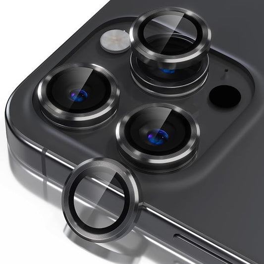 Misea Compatible for iPhone 16 Pro/iPhone 16 Pro Max Camera Lens Protector by Misea