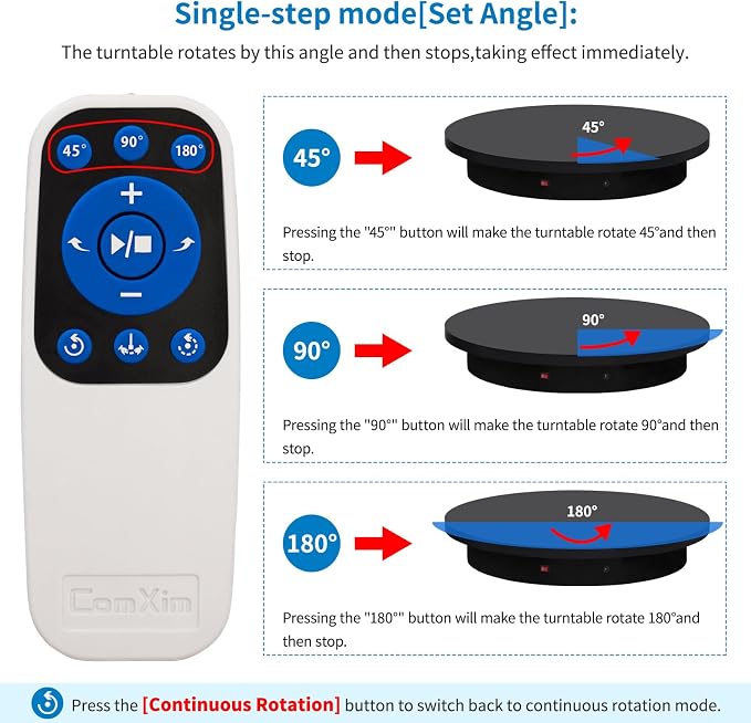 23.6In Remote Large Motorized electric turntable Rotating platform Photography - Image 4