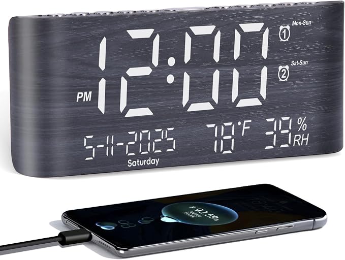 PPLEE 8.7inch Digital Alarm Clock by PPLEE