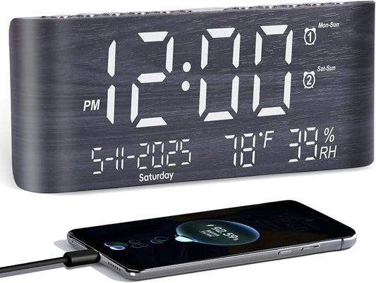 PPLEE 8.7inch Digital Alarm Clock by PPLEE