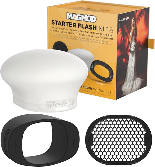 MagMod Starter Flash Diffuser Kit 2, Magnetic Flash Modifier Set by MagMod