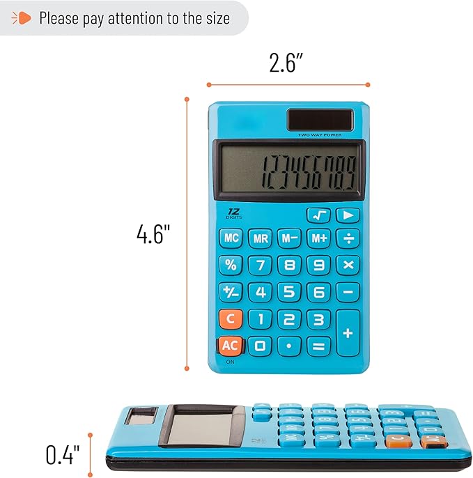 Mr. Pen- Standard Function Calculator, 12 Digits, Solar Calculator, Basic - Image 2
