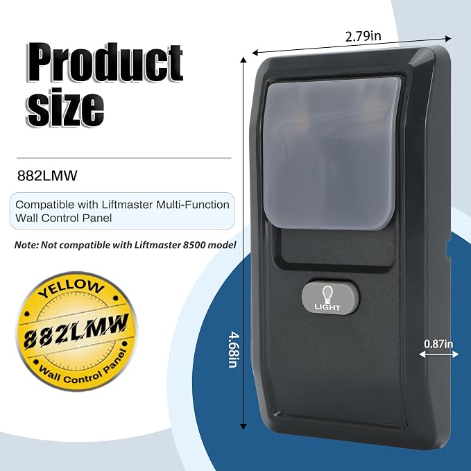 for liftmaster 882LMW Multi-Function Wall Control Panel - Image 3