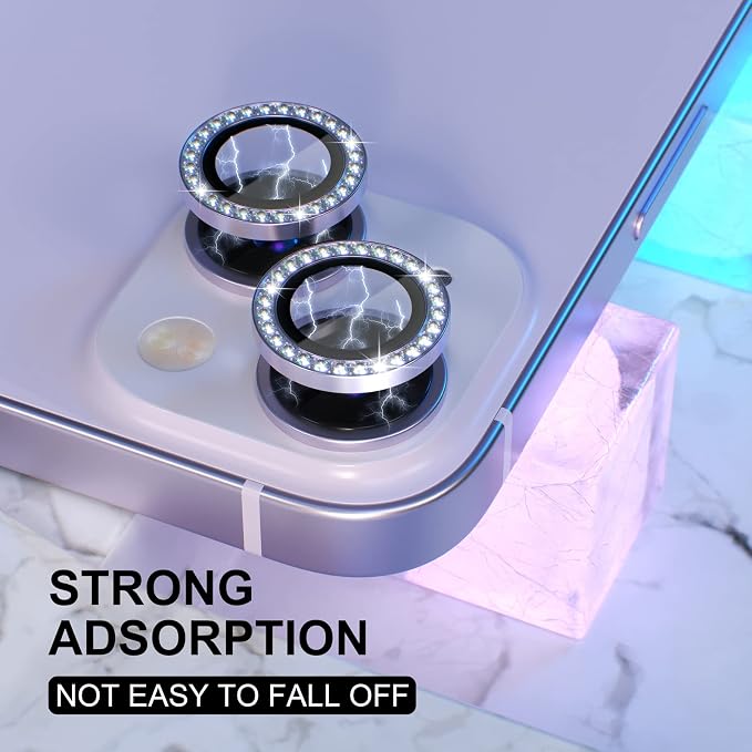 Choiche Compatible for iPhone 14 /iPhone 14 Plus Camera Lens Protector Bling - Image 6