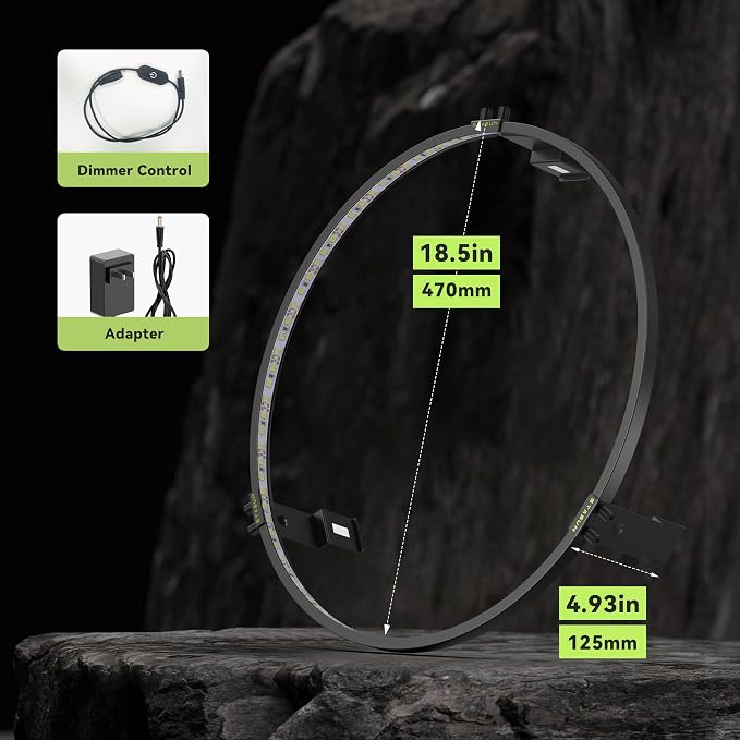 STASUN 360° Dartboard Ring Light, Dimmable Magnetic LED Dart Board Lighting - Image 3