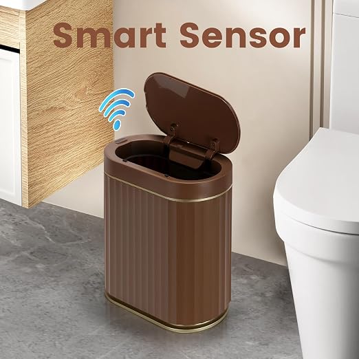 ELPHECO Bathroom Motion Sensor Trash can, 2 Gallon Automatic Garbage Can - Image 3