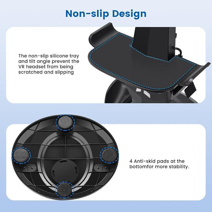 VR Headset Charging Dock for Meta Quest 3/Quest 3S/Quest 2, VR Charging Stand - Image 5