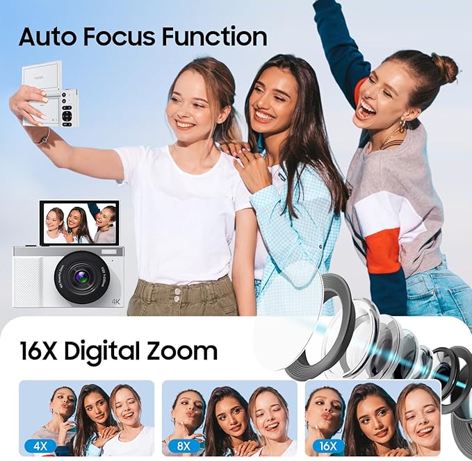 4K Digital Camera, 64MP Vlogging Camera - Image 5