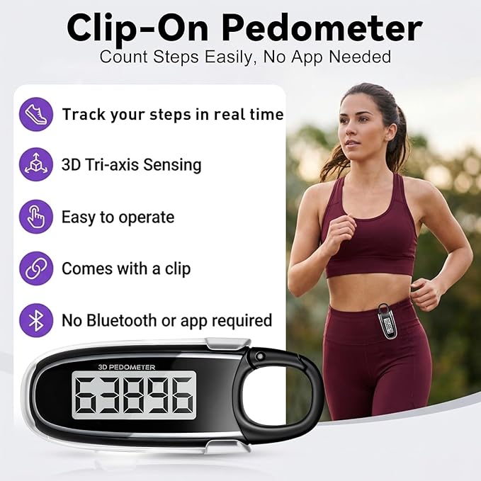 3D Pedometer for Walking, Step Counter - Image 2
