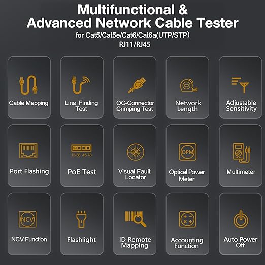 11 In 1 Network Cable Tester - Image 2