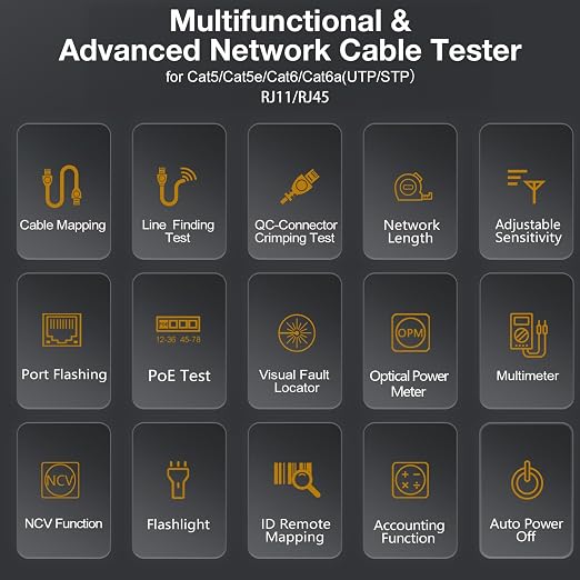 11 In 1 Network Cable Tester - Image 6